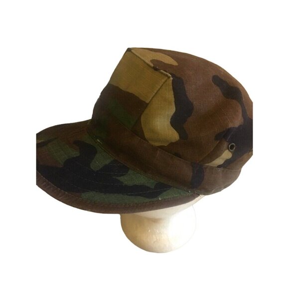 Military Fatigue Hat Fitted Green Camouflage Fitted - Picture 2 of 5